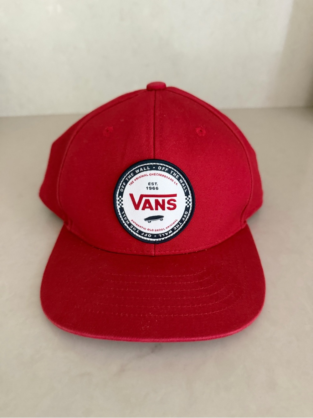Vans Kids Red Logo Patch baseball hat